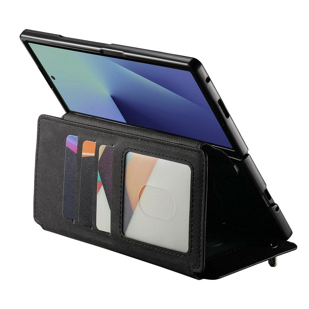 For Samsung Galaxy Z Fold8 Ultra Magnetic Case Detachable Wallet Stand Cloth Texture Leather + PC + TPU Phone Cover