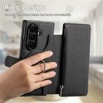 For Samsung Galaxy Z Fold8 Ultra Magnetic Case Detachable Wallet Stand Cloth Texture Leather + PC + TPU Phone Cover