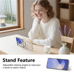 Til Samsung Galaxy Z Flip8 Etui PU-læder Blomster- og Bladmønster Sammenfoldeligt Telefoncover