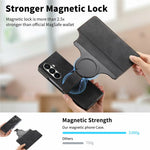 For Samsung Galaxy Z Fold7 5G Magnetic Case Detachable Wallet Leather RFID Blocking Foldable Phone Cover