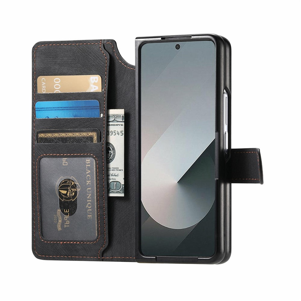For Samsung Galaxy Z Fold7 5G Magnetic Case Detachable Wallet Leather RFID Blocking Foldable Phone Cover