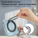 For Samsung Galaxy Z Flip8 Magnetic Case Rotating Kickstand Hinge Protection Clear PC Phone Cover
