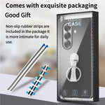 CASENEO til Samsung Galaxy Z Fold8 Ultra Cover Ring Kickstand Skin-feel PC Telefoncover med Skærmbeskytter