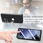 CASENEO til Samsung Galaxy Z Fold8 Ultra Cover Ring Kickstand Skin-feel PC Telefoncover med Skærmbeskytter