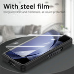 CASENEO til Samsung Galaxy Z Fold8 Ultra Cover Ring Kickstand Skin-feel PC Telefoncover med Skærmbeskytter