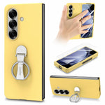 CASENEO til Samsung Galaxy Z Fold8 Ultra Cover Ring Kickstand Skin-feel PC Telefoncover med Skærmbeskytter