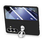 CASENEO for Samsung Galaxy Z Fold7 5G Case Ring Kickstand Skin-feel PC Phone Cover with Screen Protector