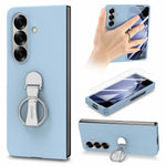 CASENEO for Samsung Galaxy Z Fold7 5G Case Ring Kickstand Skin-feel PC Phone Cover with Screen Protector