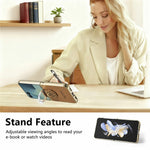 Samsung Galaxy Z Flip7 5G-etui med kattetassedesign, læderringstander og bagside til mobil