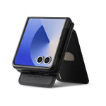 For Samsung Galaxy Z Flip7 5G Case Magnetic Detachable Card Holder Leather Phone Back Cover
