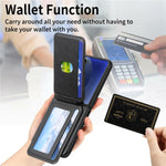 For Samsung Galaxy Z Flip7 5G Case Magnetic Detachable Card Holder Leather Phone Back Cover