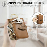 For Samsung Galaxy Z Flip7 5G Phone Case Card Holder Kickstand Leaf Buckle Leather Back Cover with Built-in Mirror