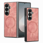 For Samsung Galaxy Z Fold7 5G Magnetic Case Vintage Leather + PC Protective Phone Cover