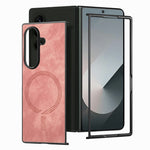 For Samsung Galaxy Z Fold7 5G Magnetic Case Vintage Leather + PC Protective Phone Cover