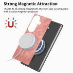 For Samsung Galaxy Z Fold7 5G Magnetic Case Vintage Leather + PC Protective Phone Cover