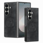 For Samsung Galaxy Z Fold7 5G Magnetic Case Vintage Leather + PC Protective Phone Cover