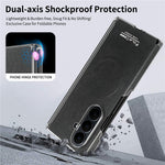Til Samsung Galaxy Z Fold7 5G Magnetisk Etui PU Læder Dobbeltakset Stødsikkert Telefoncover