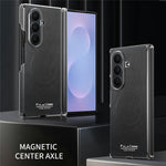 Til Samsung Galaxy Z Fold7 5G Magnetisk Etui PU Læder Dobbeltakset Stødsikkert Telefoncover