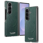 Til Samsung Galaxy Z Fold7 5G Magnetisk Etui PU Læder Dobbeltakset Stødsikkert Telefoncover