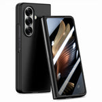 Til Samsung Galaxy Z Fold7 5G etui i hårdt pc-blødt telefoncover med indbygget hærdet glasfilm