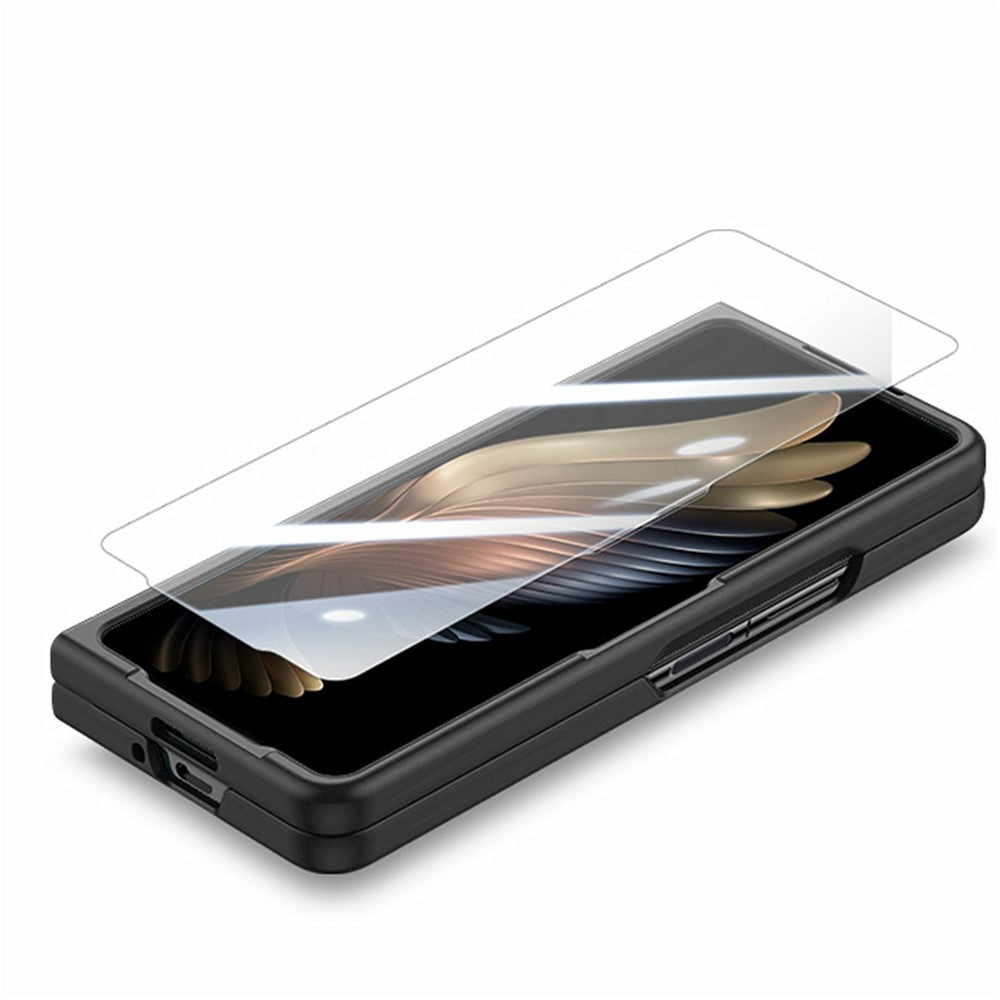Til Samsung Galaxy Z Fold7 5G etui i hårdt pc-blødt telefoncover med indbygget hærdet glasfilm