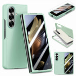 Til Samsung Galaxy Z Fold7 5G etui i hårdt pc-blødt telefoncover med indbygget hærdet glasfilm