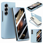 Til Samsung Galaxy Z Fold7 5G etui i hårdt pc-blødt telefoncover med indbygget hærdet glasfilm