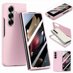 Til Samsung Galaxy Z Fold7 5G etui i hårdt pc-blødt telefoncover med indbygget hærdet glasfilm