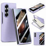 Til Samsung Galaxy Z Fold7 5G etui i hårdt pc-blødt telefoncover med indbygget hærdet glasfilm