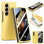 Til Samsung Galaxy Z Fold7 5G etui i hårdt pc-blødt telefoncover med indbygget hærdet glasfilm