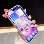 For iPhone 18 Pro / 17 Pro Case Pearl Bow Decor PC + TPU IMD Phone Cover with Rhinestone Camera Ring