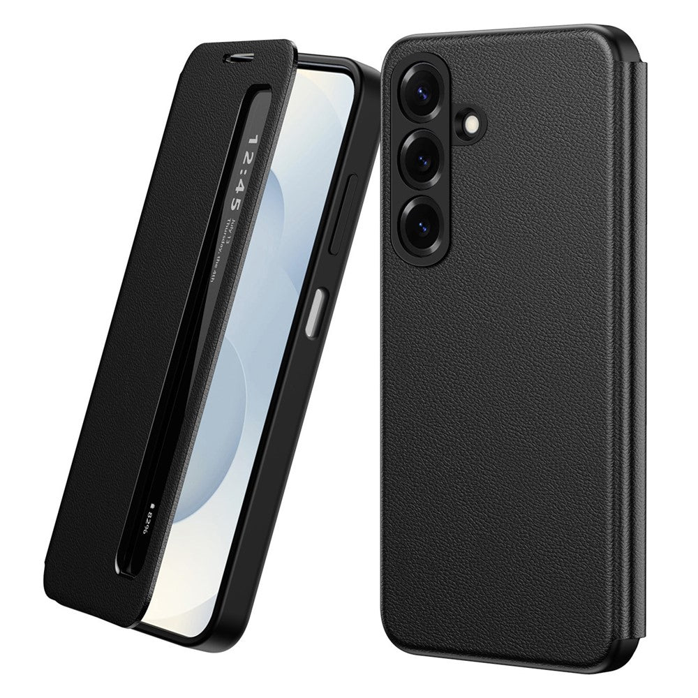 For Samsung Galaxy A27 5G Case Smart View Window Leather Phone Cover