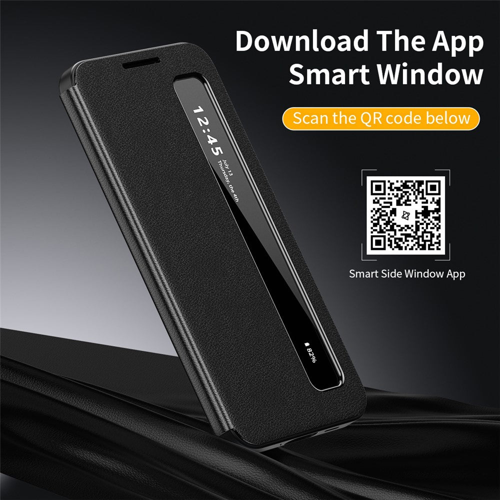 For Samsung Galaxy A27 5G Case Smart View Window Leather Phone Cover