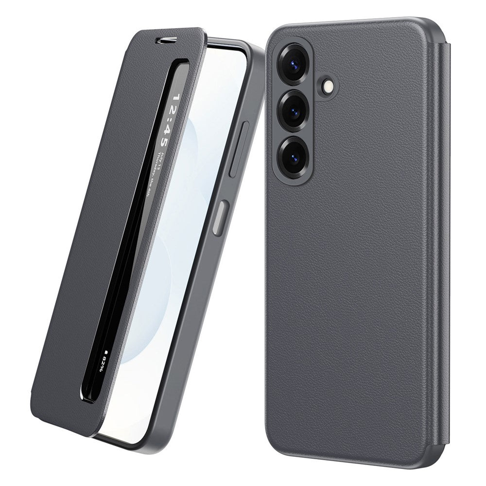 For Samsung Galaxy A27 5G Case Smart View Window Leather Phone Cover