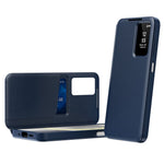 For Samsung Galaxy A27 5G Case with Card Holder Smart View Window Leather Phone Cover