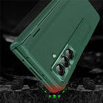 For Samsung Galaxy Z Fold8 Ultra Case with Tempered Glass Film Kickstand PC  + PU Leather Folding Phone Cover