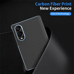 For Samsung Galaxy Z Fold8 Case Carbon Fiber Texture Leather Hard PC Phone Cover