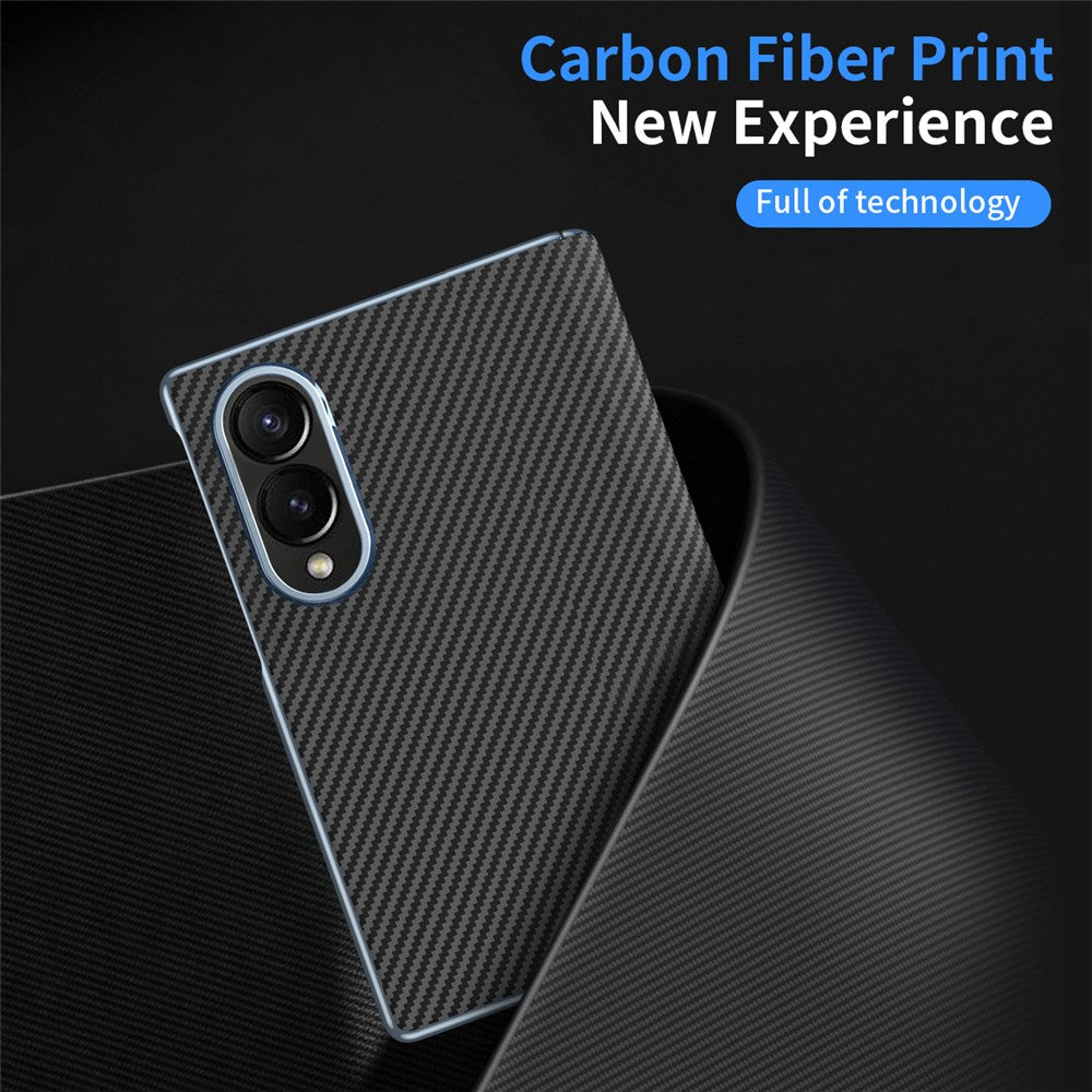 For Samsung Galaxy Z Fold8 Case Carbon Fiber Texture Leather Hard PC Phone Cover
