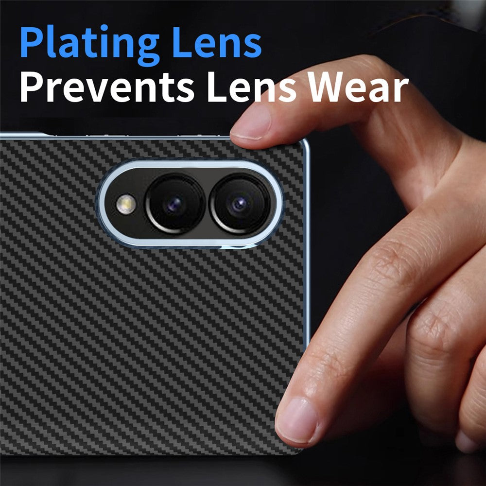 For Samsung Galaxy Z Fold8 Case Carbon Fiber Texture Leather Hard PC Phone Cover