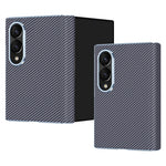 For Samsung Galaxy Z Fold8 Case Carbon Fiber Texture Leather Hard PC Phone Cover