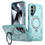 Til Samsung Galaxy A27 5G Magnetisk Cover Militær Beskyttelse PC + TPU Stander Telefoncover