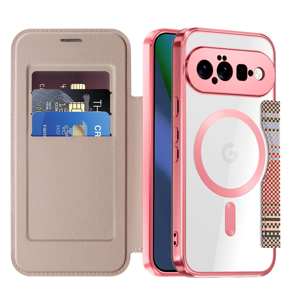 For Google Pixel 11 Magnetic Case RFID Blocking Card Slots Leather Cover