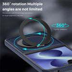 For Samsung Galaxy Z Flip8 Magnetic Case with Kickstand Carbon Fiber Texture PU Leather Phone Back Cover