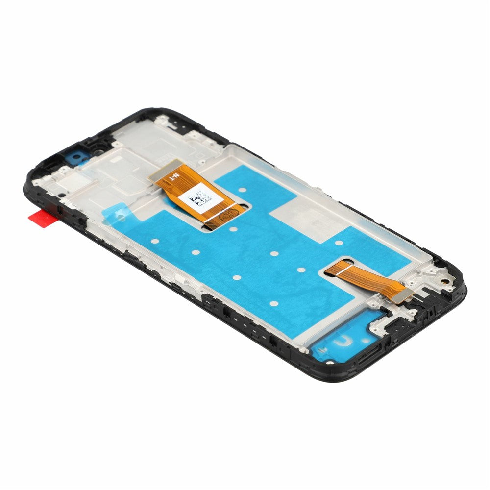 For Honor X6c 4G Grade C LCD-skærm og digitizer-enhed + rammedel (uden logo)