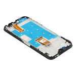 For Honor X6c 4G Grade C LCD-skærm og digitizer-enhed + rammedel (uden logo)