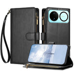 For Huawei nova 16 5G Leather Case Zipper Wallet Stand Shockproof Phone Cover with Wrist Strap