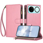 For Huawei nova 16 5G Leather Case Zipper Wallet Stand Shockproof Phone Cover with Wrist Strap