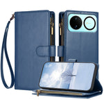 For Huawei nova 16 5G Leather Case Zipper Wallet Stand Shockproof Phone Cover with Wrist Strap