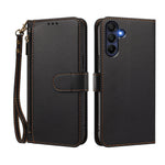 Til Samsung Galaxy A16 4G / Galaxy A16 5G Cover med 4 kortlommer, tegnebogsstativ og PU-lædertelefoncover med håndrem