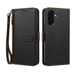 For Samsung Galaxy A37 5G / A36 5G / A56 5G Case 4 Card Slots Wallet Stand PU Leather Phone Cover with Wrist Strap